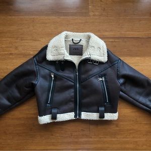 Zara shearling jacket size XS